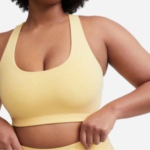 MATE The Label Organic Stretch Sports Bra in Solar size Small